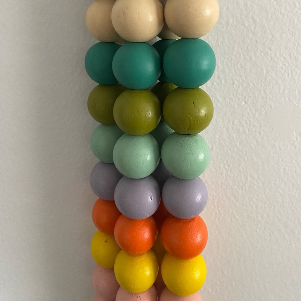 Wooden Bead curtain tie backs - Picture 2 of 7